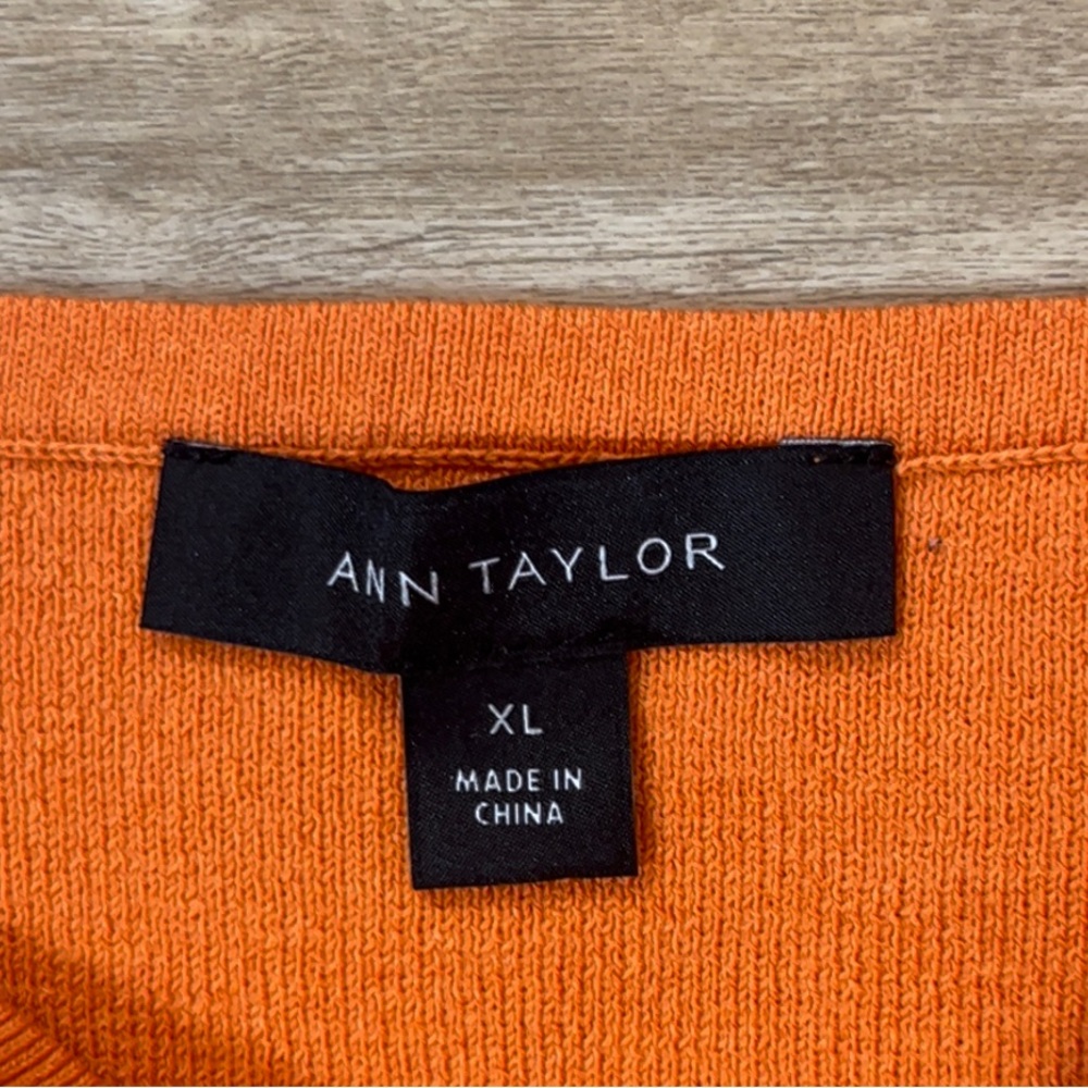 Ann Taylor Square Neck Pleated Sweater Tank Midi Dress Size XL - Picture 5 of 8